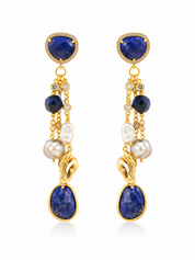 Midnight Blue Cascade Earrings