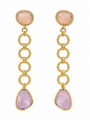 Peachy Dream Linked Earrings
