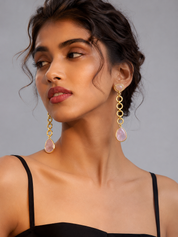 Peachy Dream Linked Earrings