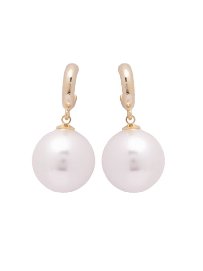 The Pearl Story - Oyster Drop White Pearl Earrings 