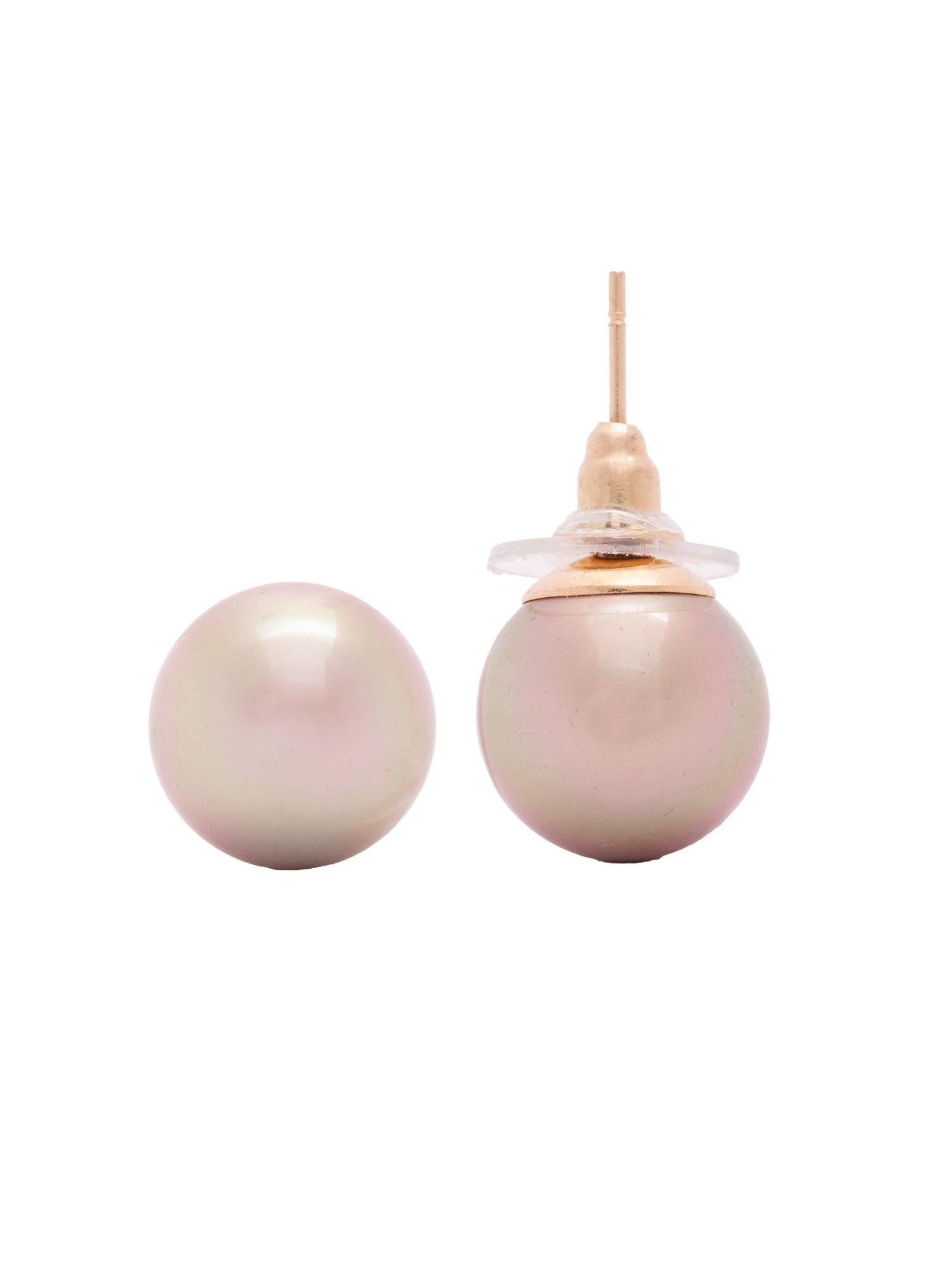 The Pearl Story - Champagne Pearl Stud Earrings 