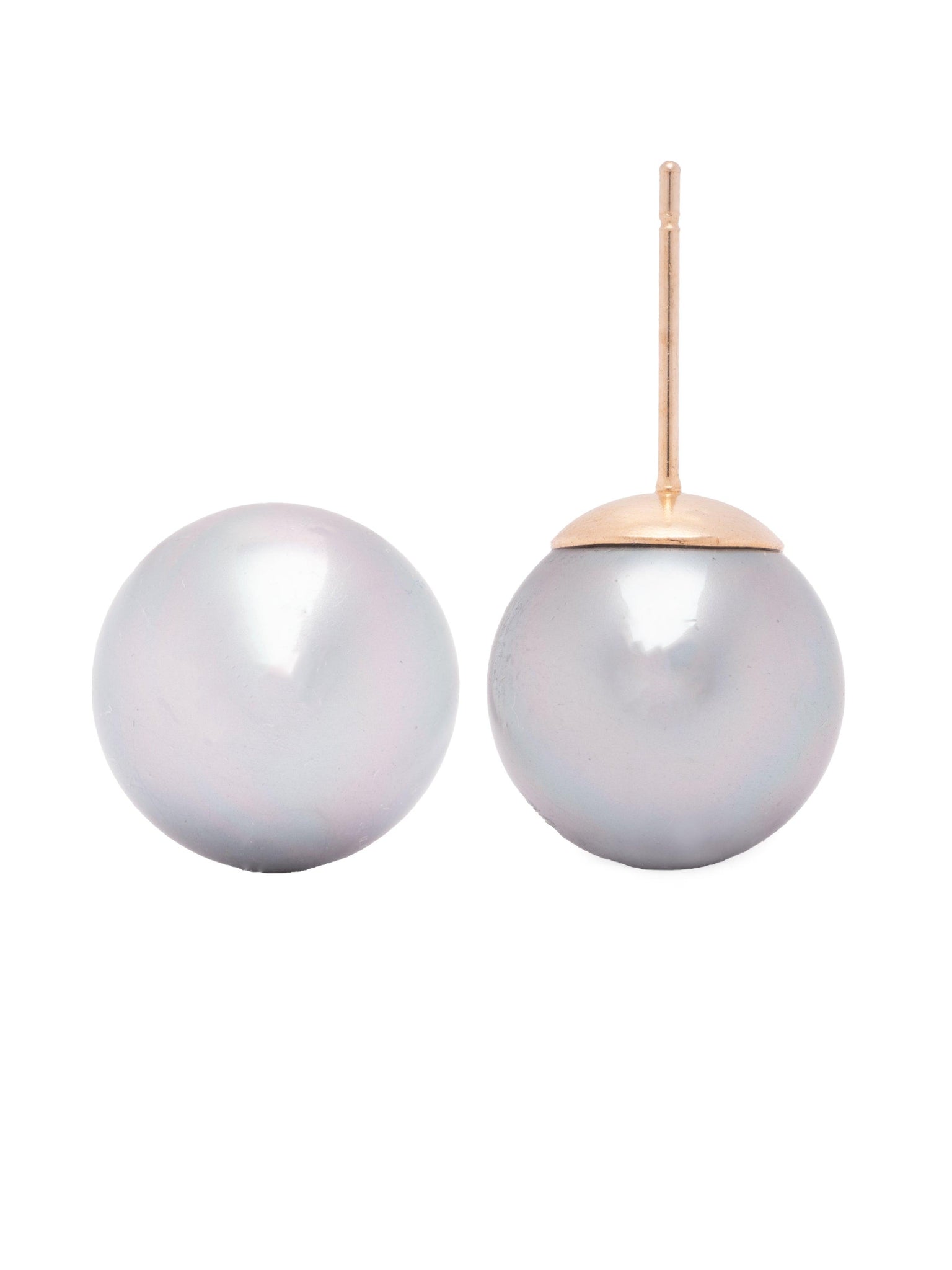 The Pearl Story - Mystic Grey Pearl Earrings 