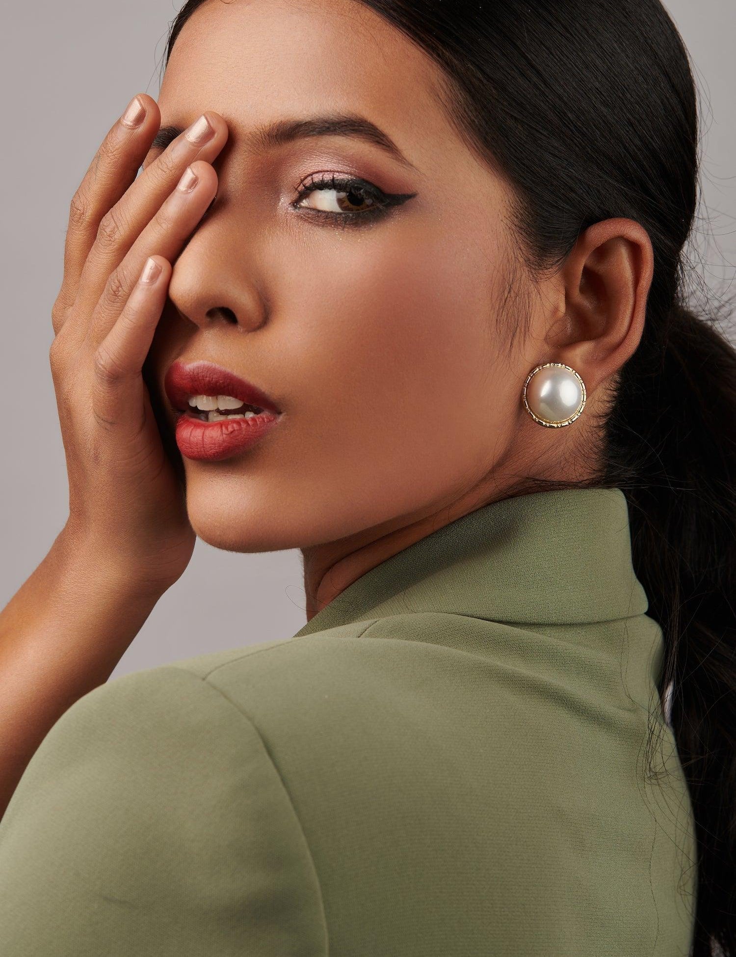 Pearl Stud Earrings