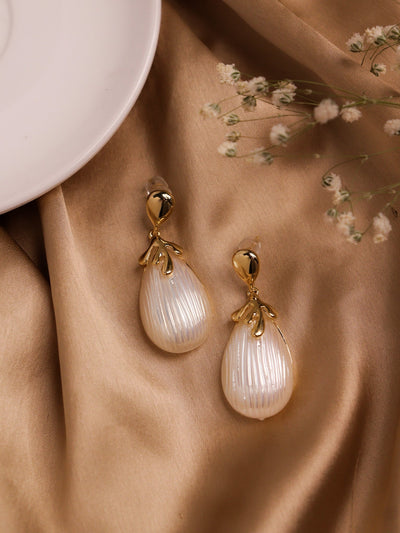 Gold Interlocking G crystal & faux-pearl drop earrings | Gucci | MATCHES UK