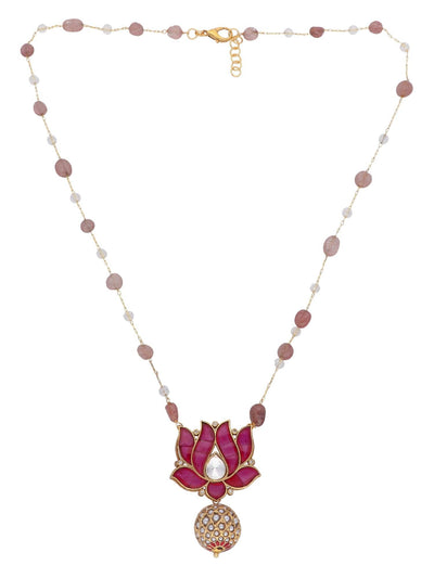 The Zoya Kundan Kamal Long Necklace 