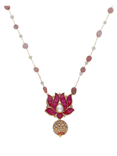 The Zoya Kundan Kamal Long Necklace 
