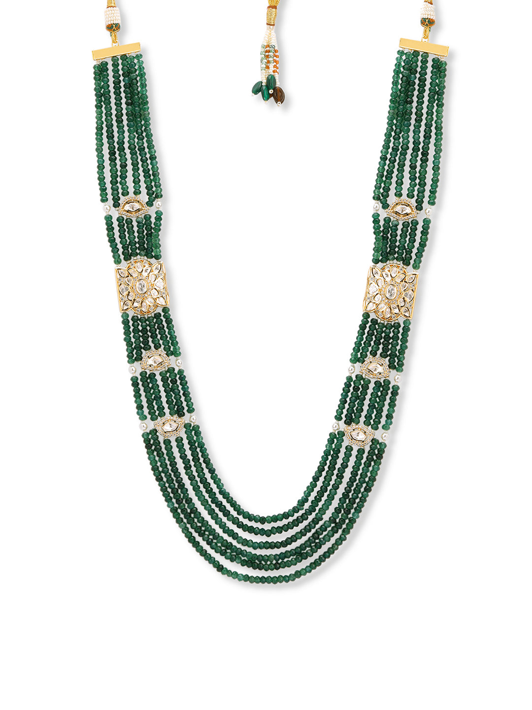 Meiraa Heritage Emerald Green Long Necklace