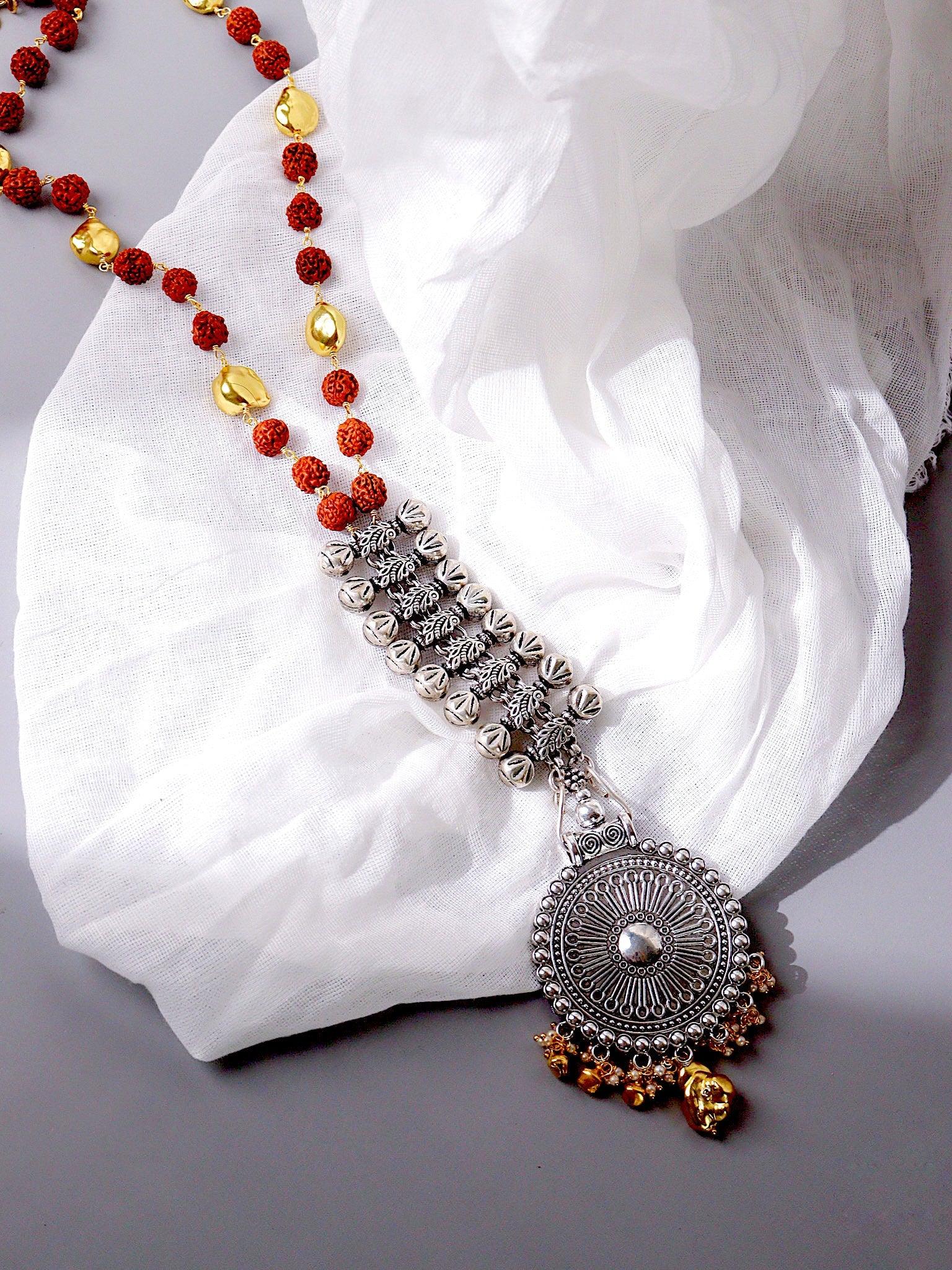 The Gypsy Rudraksha Long Necklace 