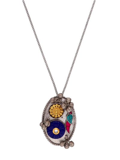 The Lapis Blue Gypsy Chain Necklace 