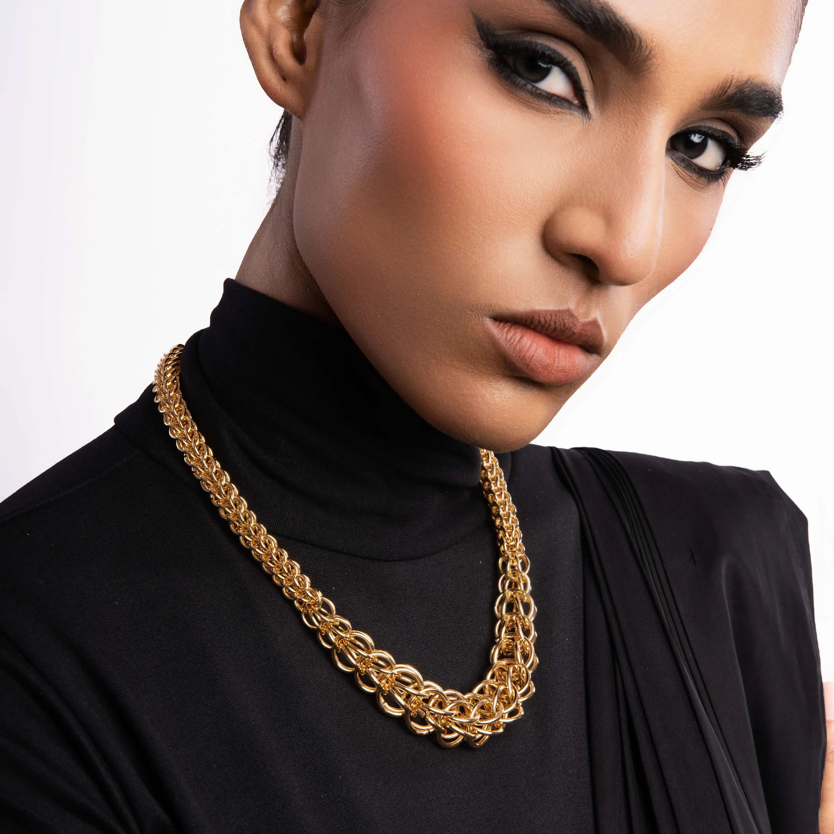 Linked Gold Chain Necklace