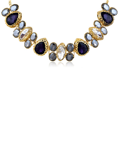 Aina Multi Coloured Crystal  Necklace 