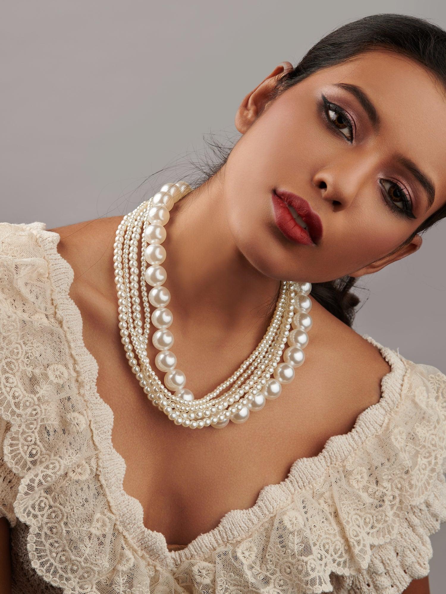 The Pearl Story - Ivory Pearl Elegance Necklace 