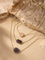 Blush and Plum Layered Necklace