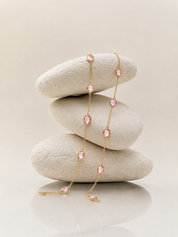 Trail of Pink Whispers Necklace