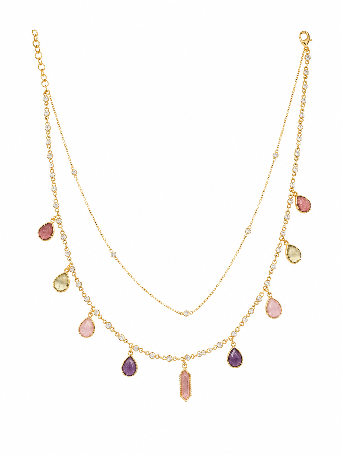 Spring Bling Layered Necklace