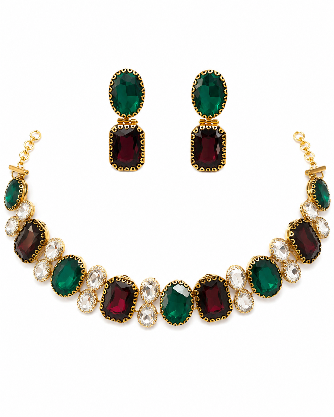 Crimson Forest Necklace Set