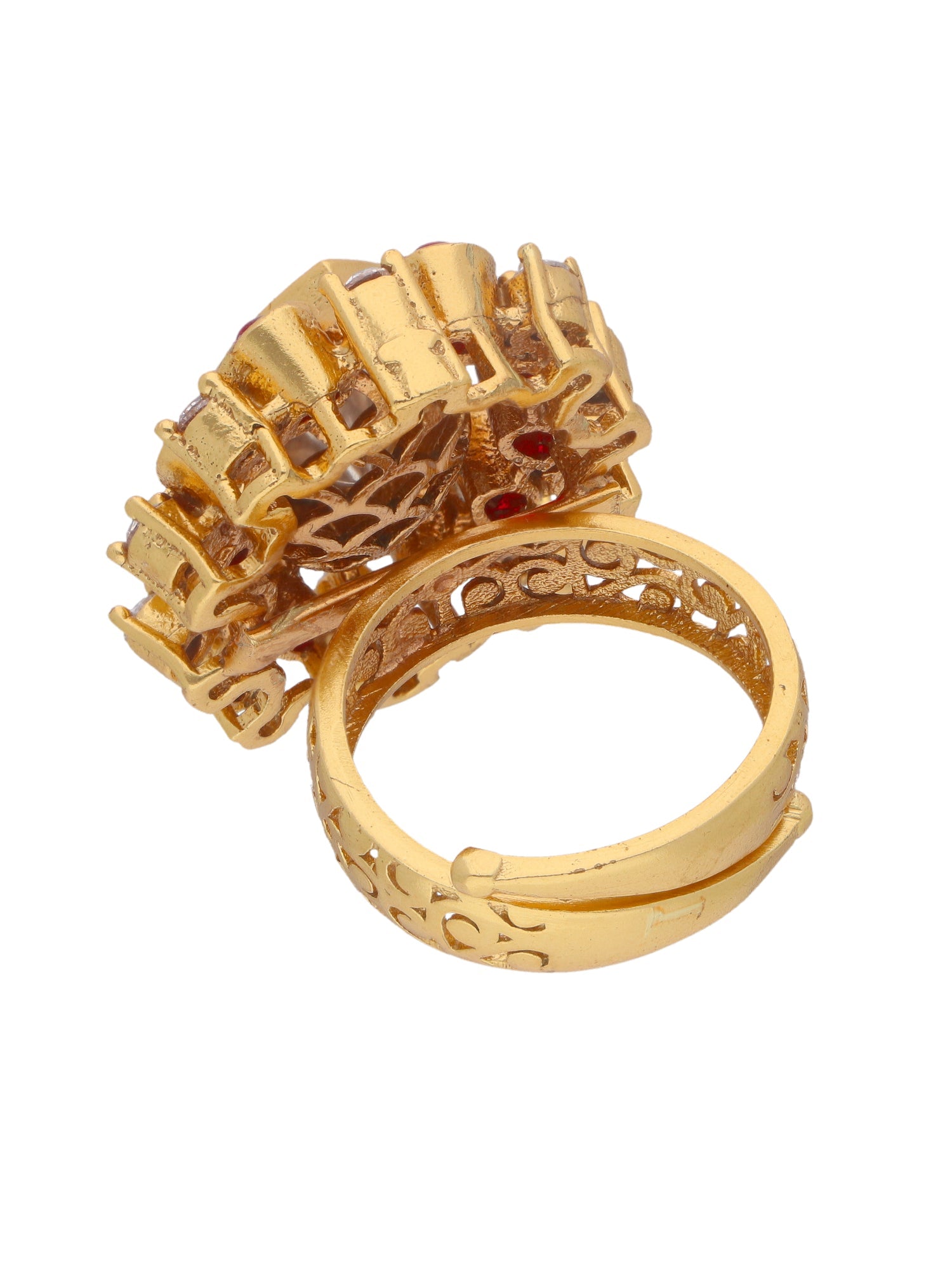 The Zoya Love for Red Kundan Ring 