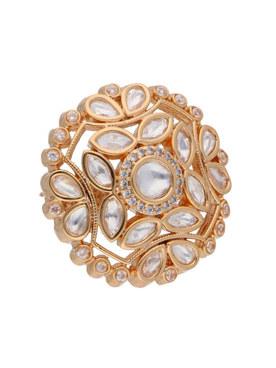 The Zoya Floral Mist Kundan Ring 