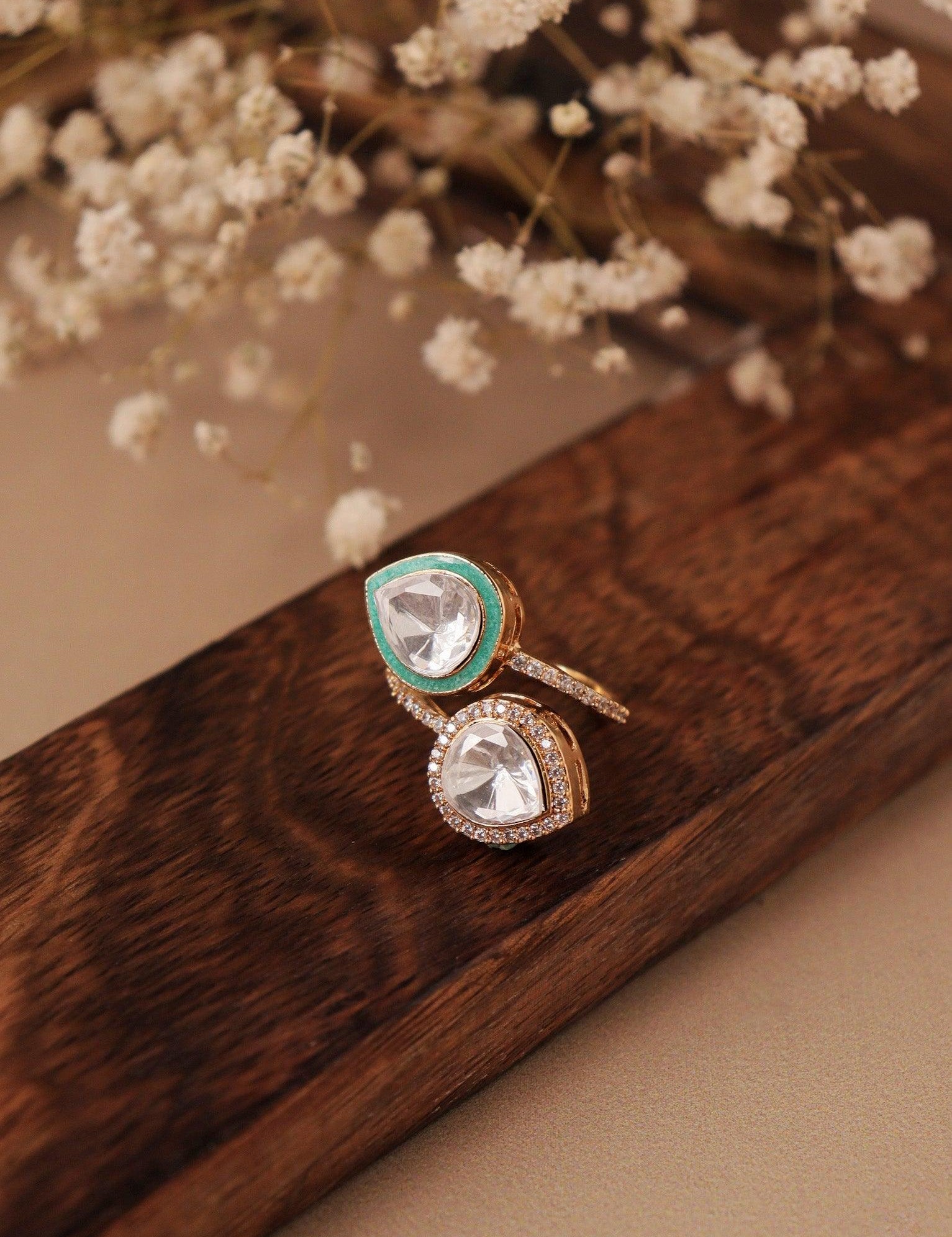Turquoise Enamel Ring