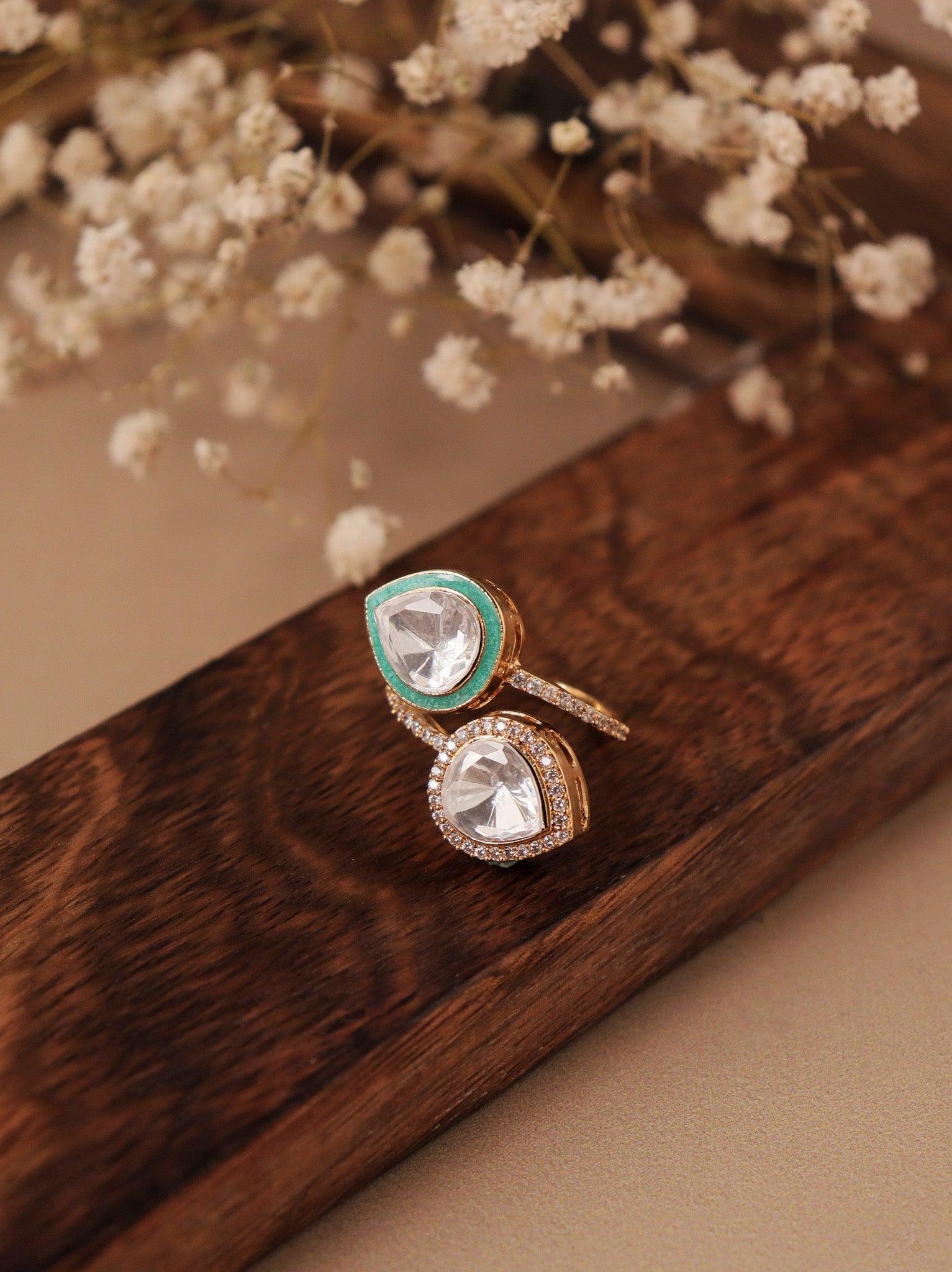 Turquoise Enamel Ring
