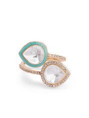 Women's Turquoise Enamel Ring

