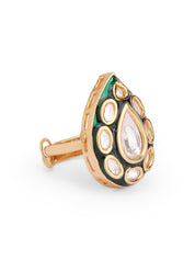Flower Kundan Ring
