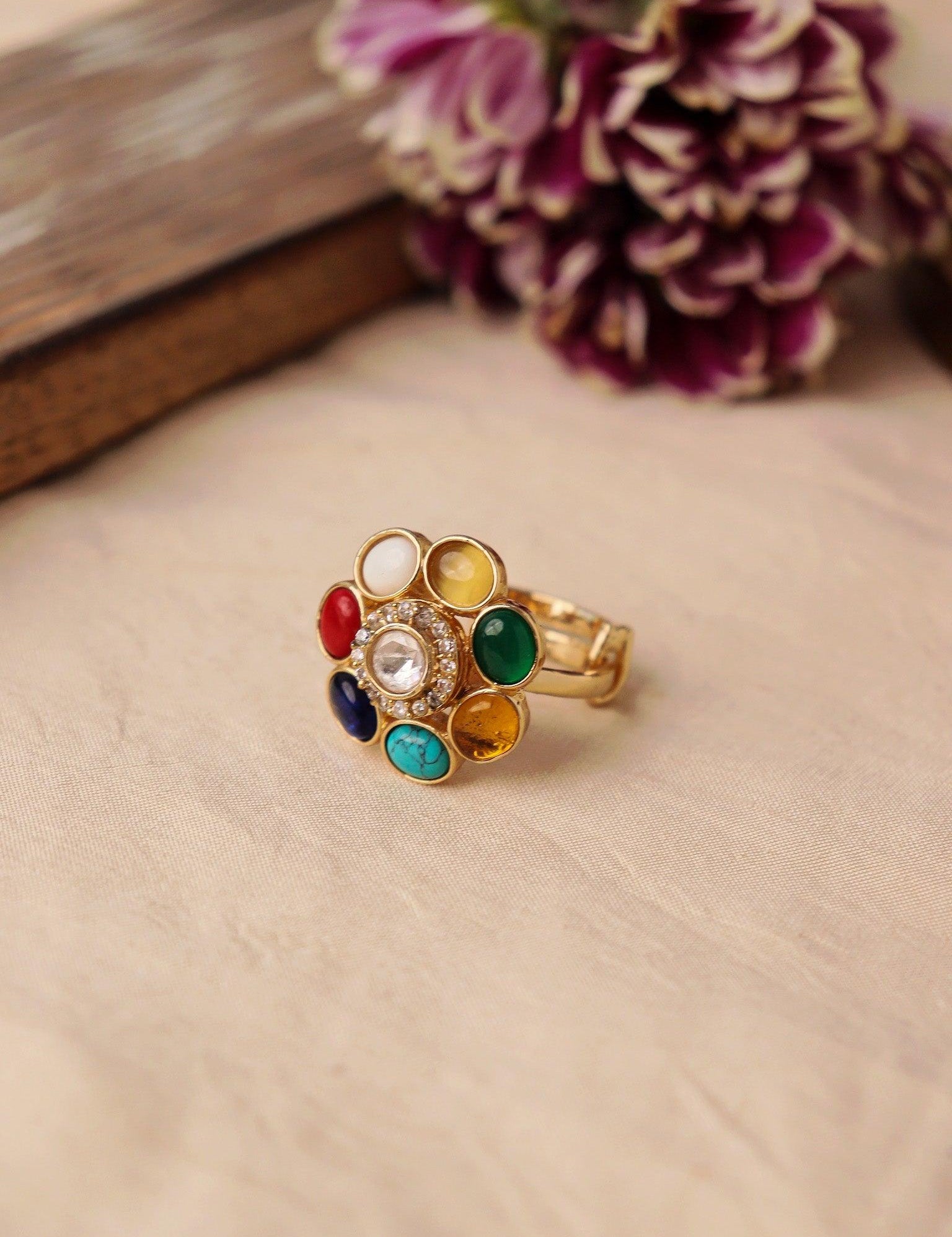 Navratna Gold Ring