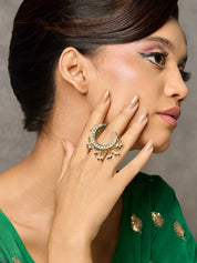 Meiraa Kundan Chand Ring