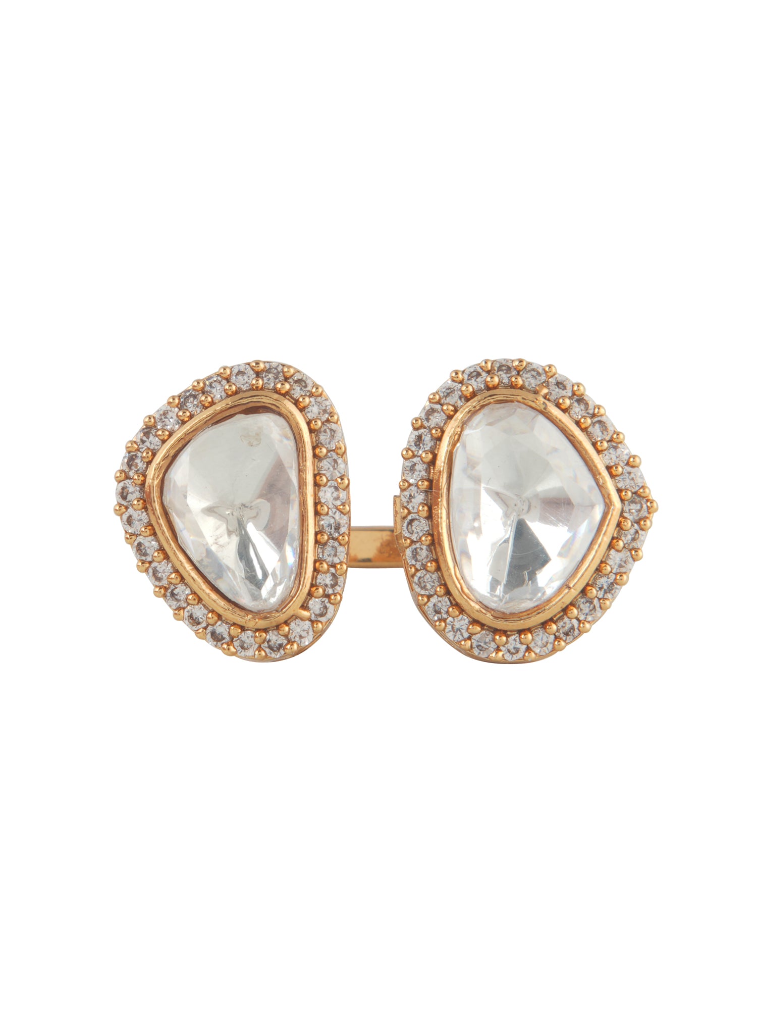 Meiraa Kundan Duo Ring