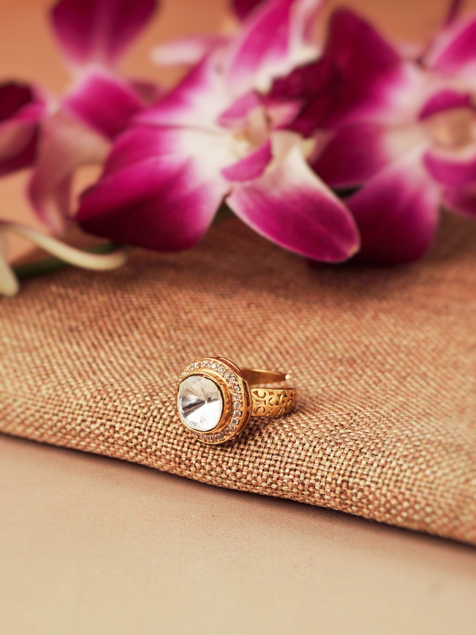 Meiraa Brilliance of Polki Ring