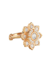 Kundan Floral Dew Ring