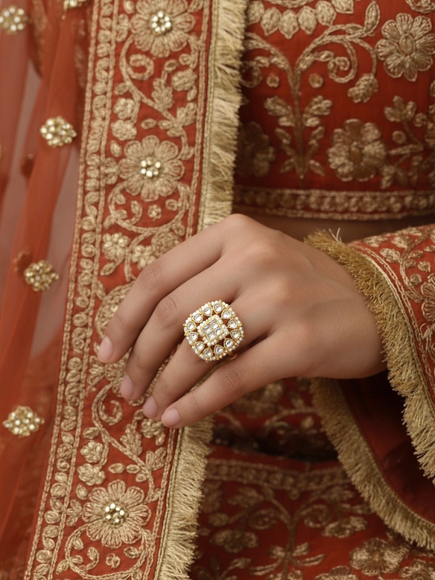 Shahi Kundan Ring