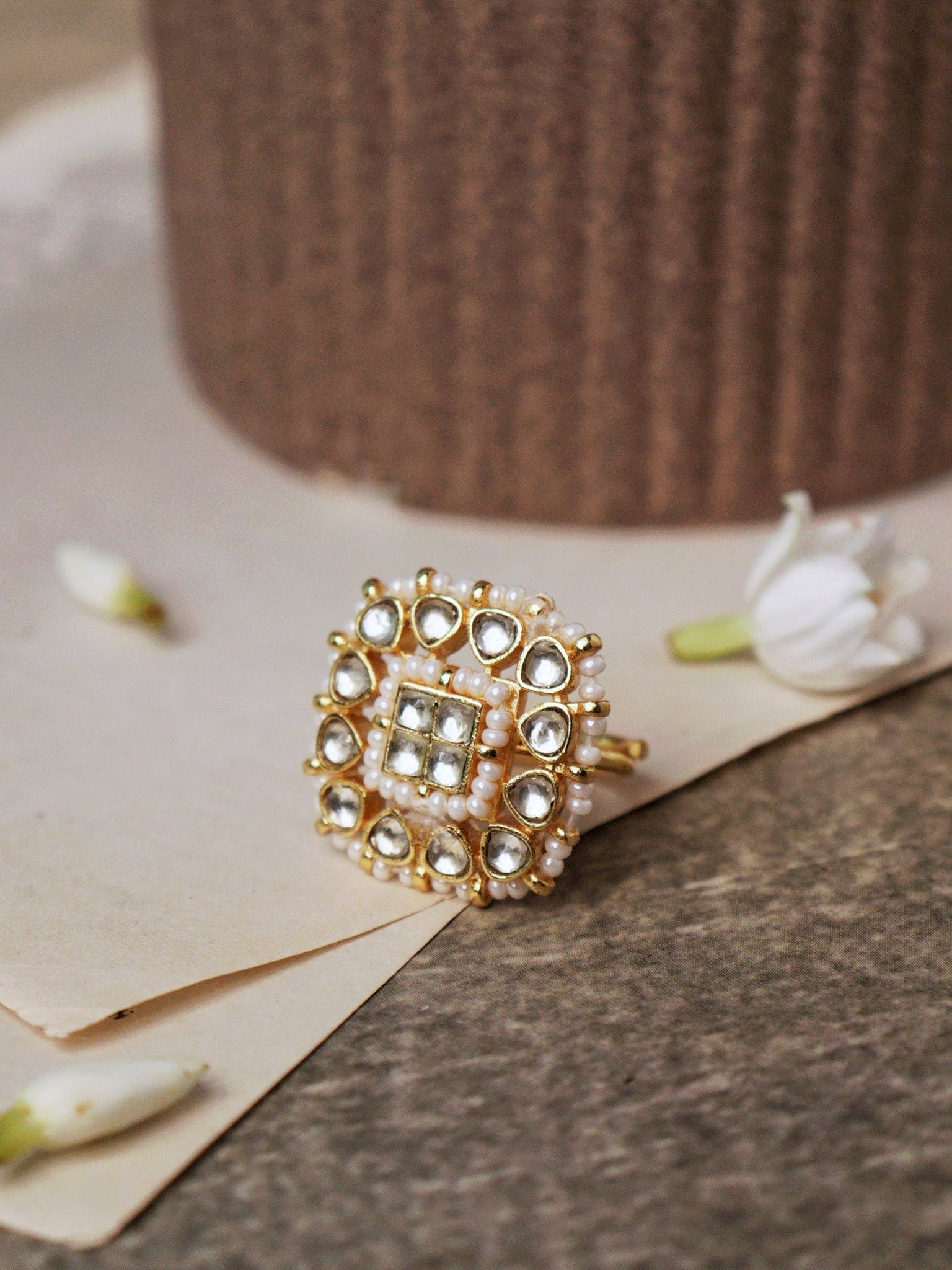 Shahi Kundan Ring