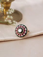 Eternal Enamel Kundan Ring