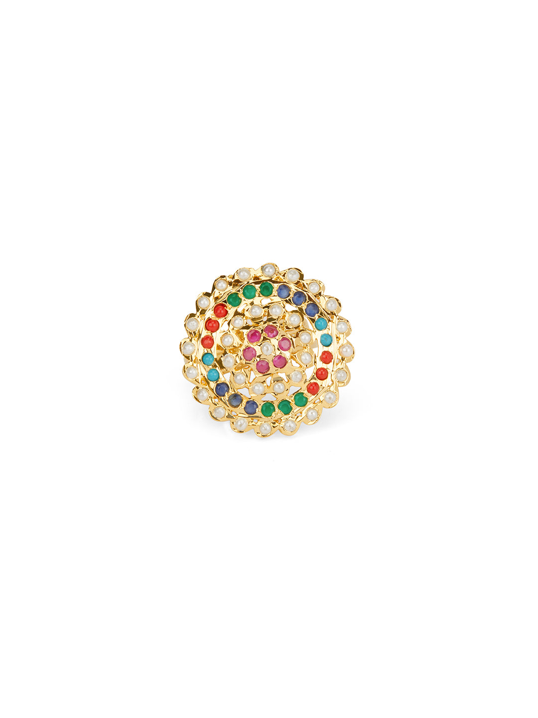 Spring of Colour Jadau Ring