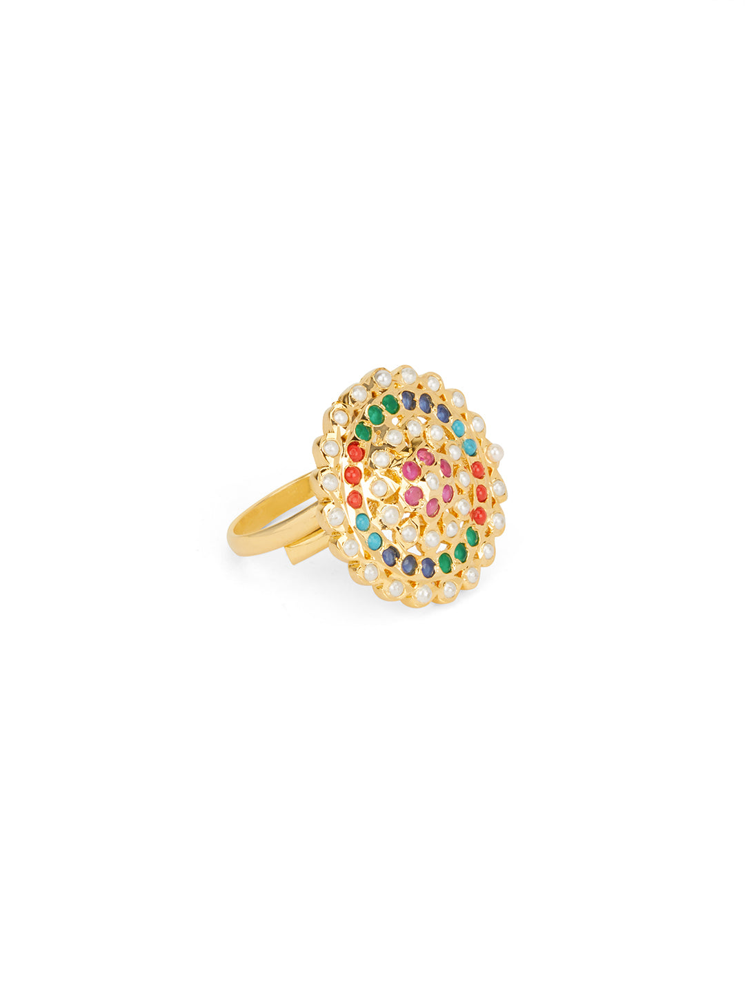 Spring of Colour Jadau Ring