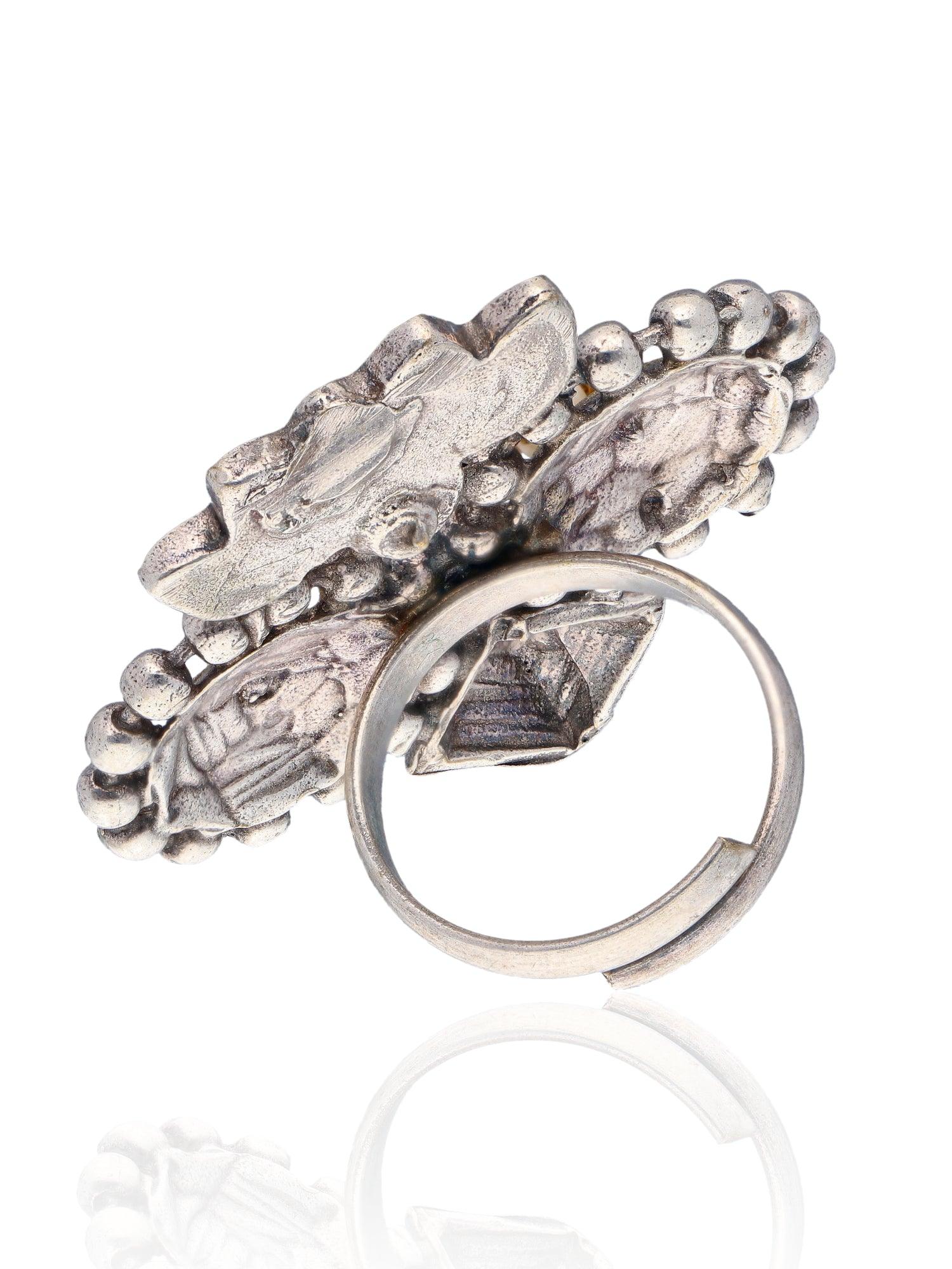 Aria Dual Tone Lotus Ring 