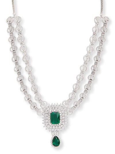 14K Gold Natural Emerald Bezel-Set Beaded Necklace – Lireille