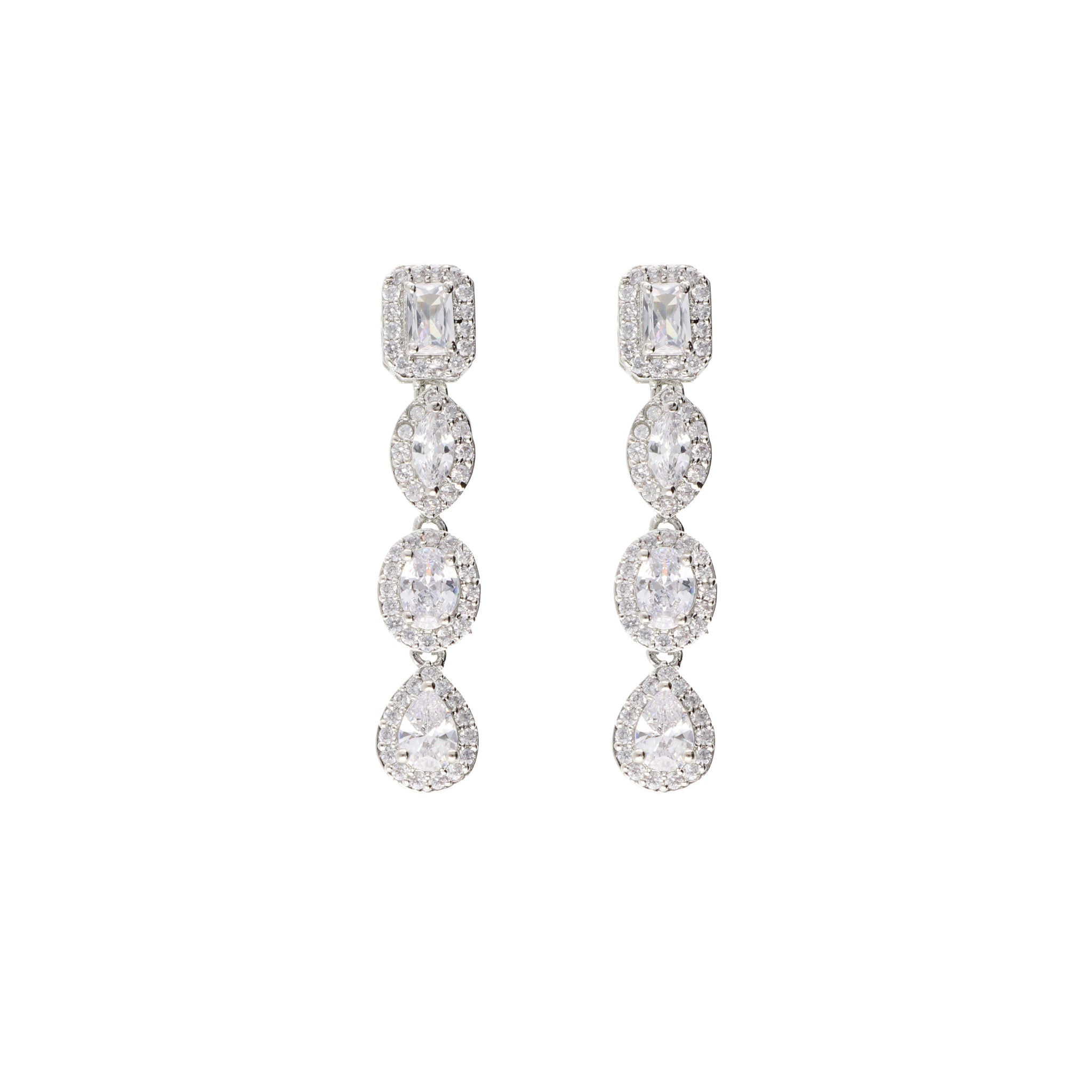 All Shapes of You! Diamante Cubic Zirconia Necklace Set 
