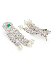 Emerald Meets Pearl Layered Necklace Set