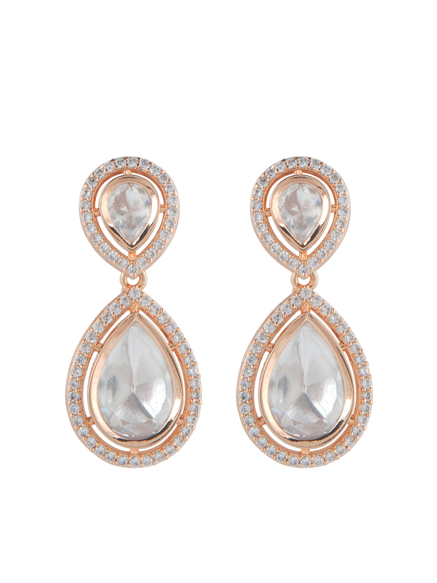 Meiraa Droplets of Polki Necklace Set