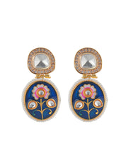 Meiraa Indigo Blush Enamel Necklace Set