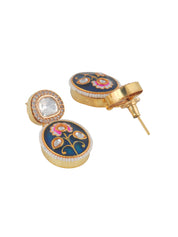 Meiraa Indigo Blush Enamel Necklace Set