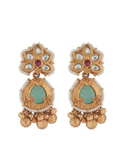 Meiraa Gilded Jade Pearly Choker Set