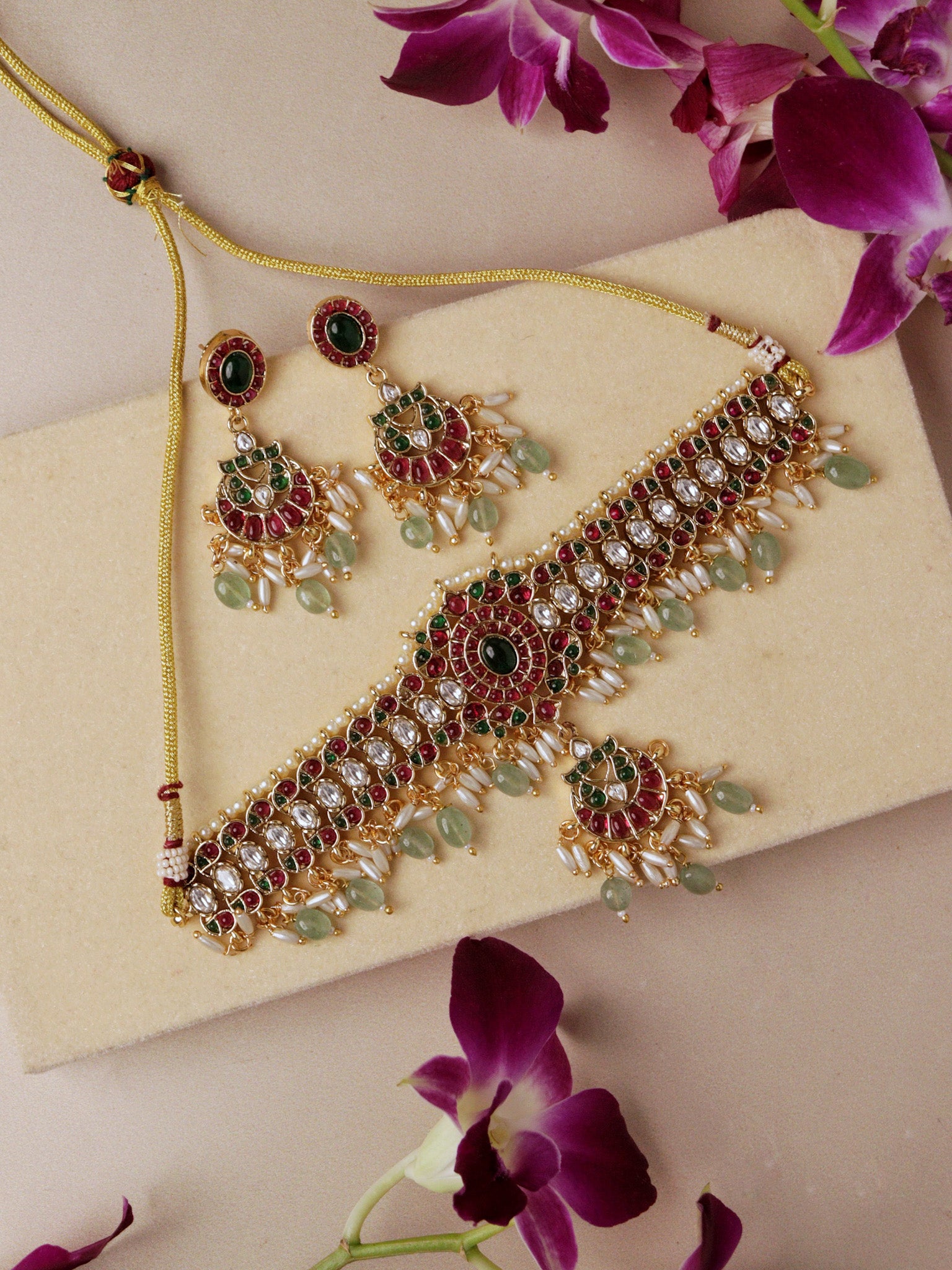 Multi-Jeweled Symphony Choker Set