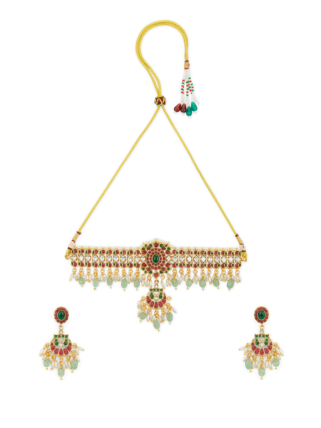 Multi-Jeweled Symphony Choker Set