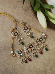 Ruby Emerald Kundan Choker Set