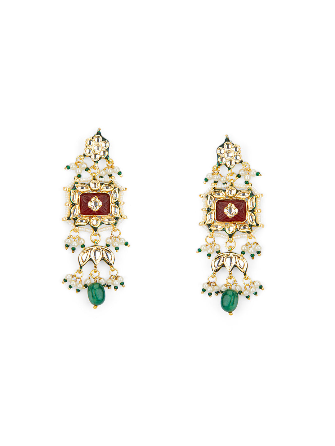 Ruby Emerald Kundan Choker Set