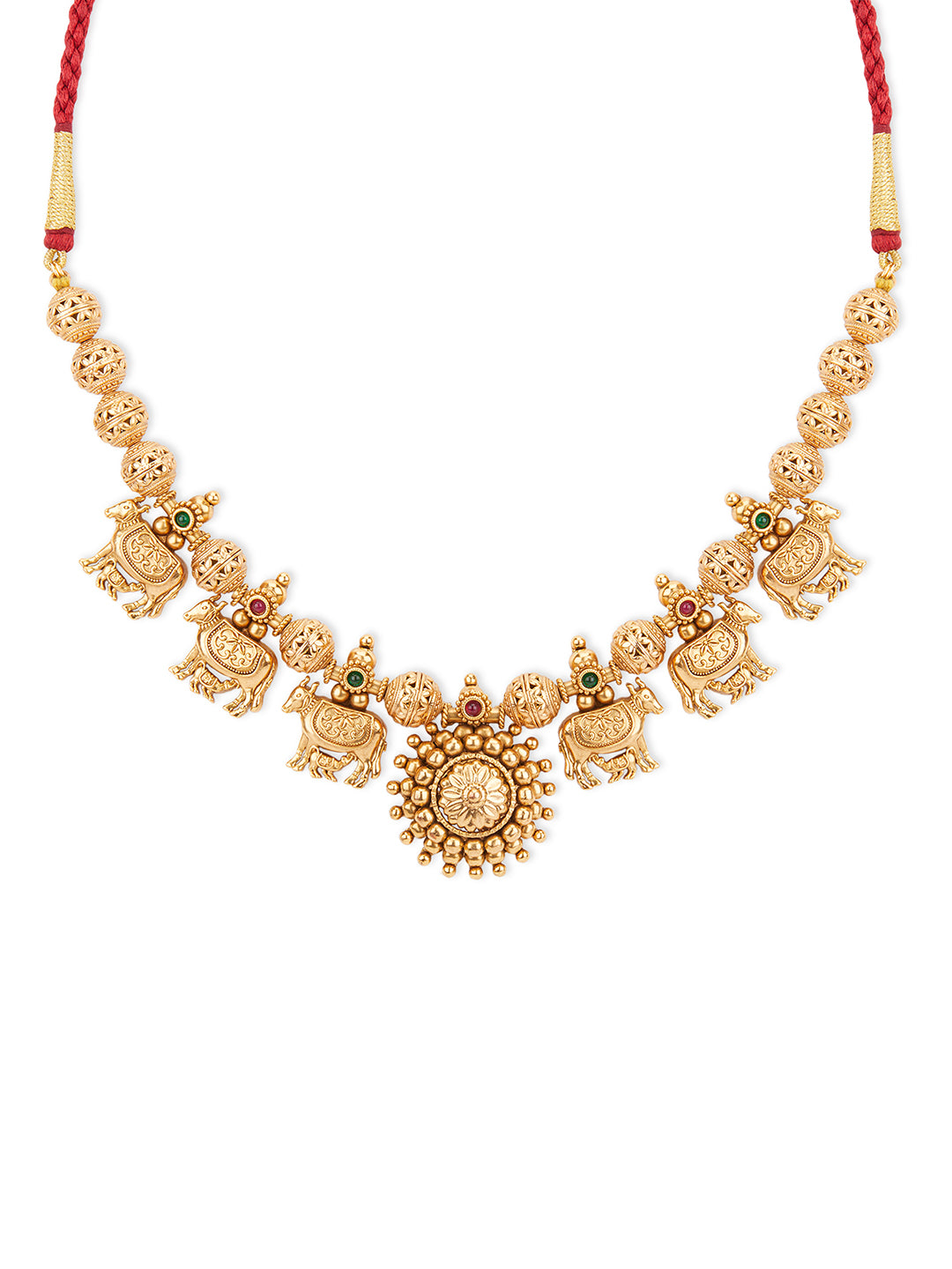 Traditional Kamdhenu Necklace Set