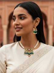 Kundan Petal Bloom Necklace Set